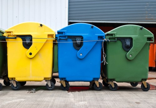 Professional muck away service preparing for waste removal