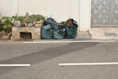 Recycling service vehicles in Chiswick