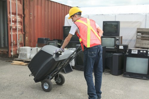 Local council building enforcing waste disposal regulations